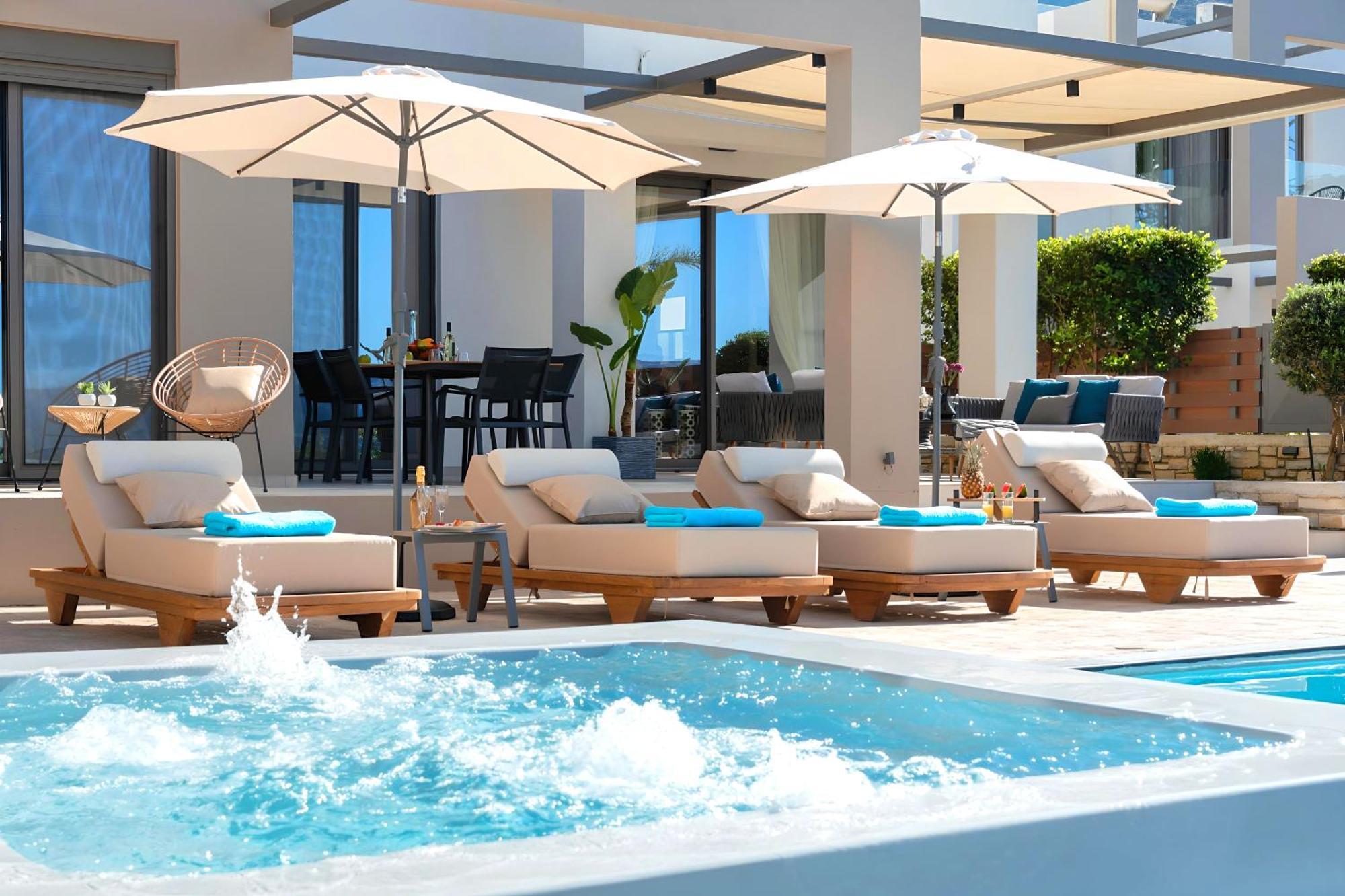 Minoas Villas Heated Pool Kournás Exterior foto
