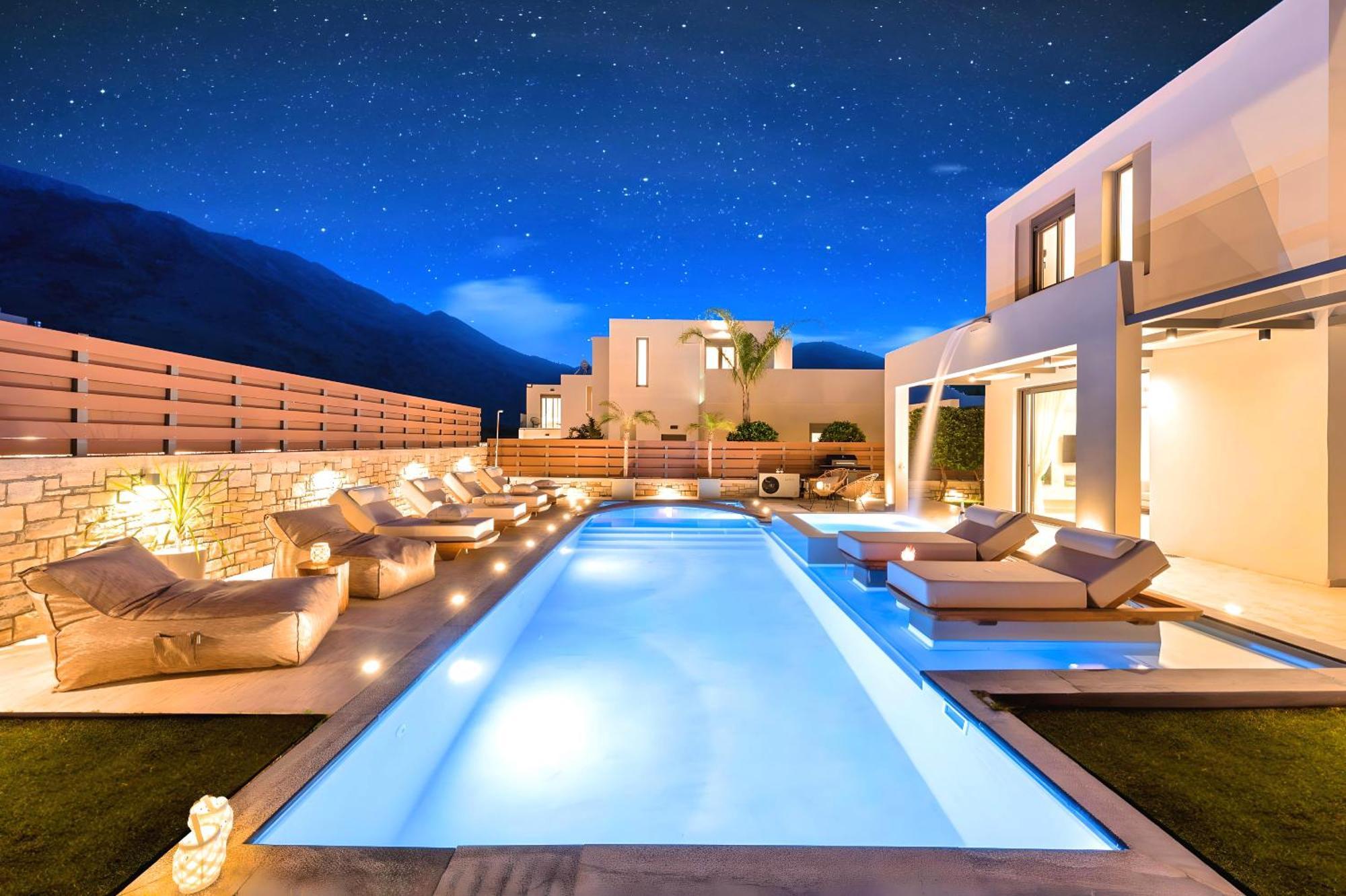 Minoas Villas Heated Pool Kournás Exterior foto