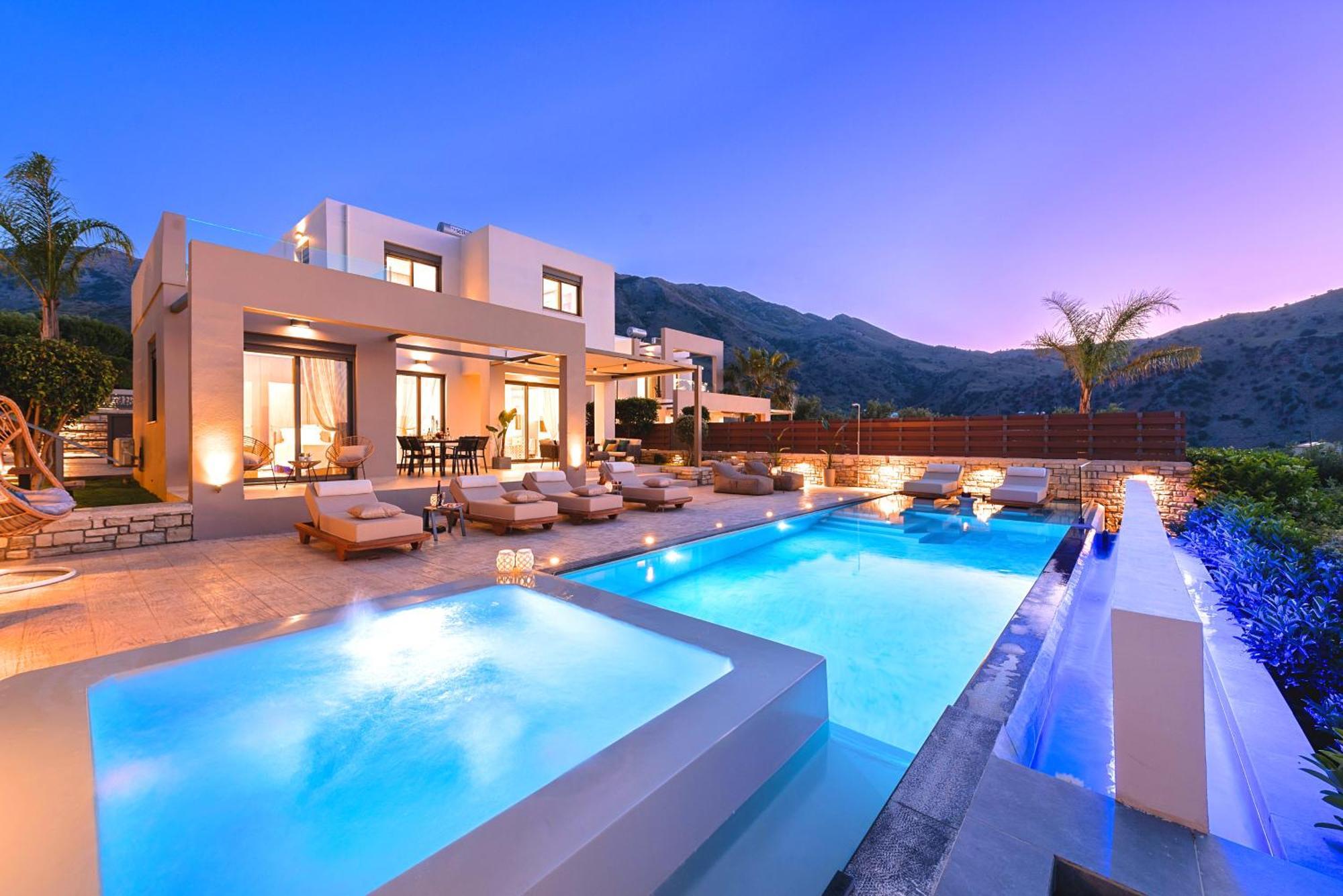 Minoas Villas Heated Pool Kournás Exterior foto